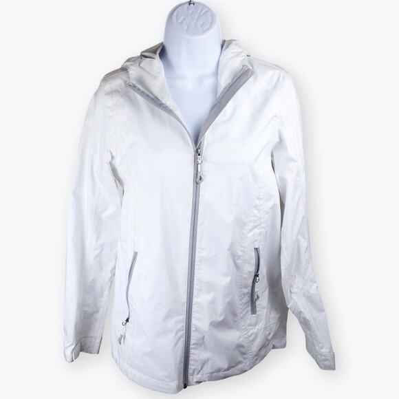 Gerry White Womens Windbreaker Jacket Full Zip Jacket Small - Picture 1 of 9